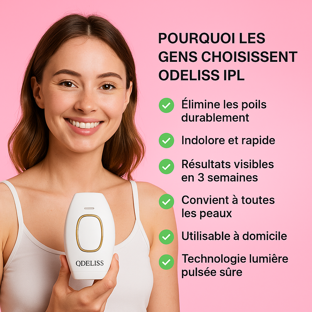 Épilateur IPL à effet froid